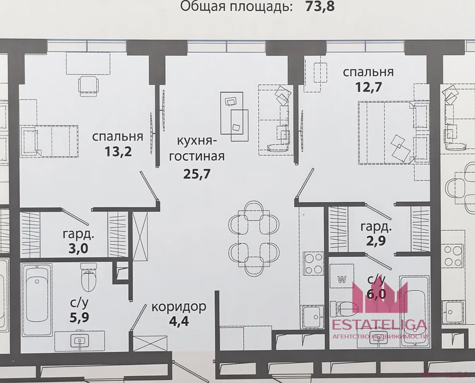 Продажа квартиры, улица Василия Ланового - Фото 2