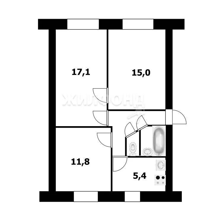 Продажа квартиры, Шагалово, Коченевский район, ул. Центральная - Фото 12