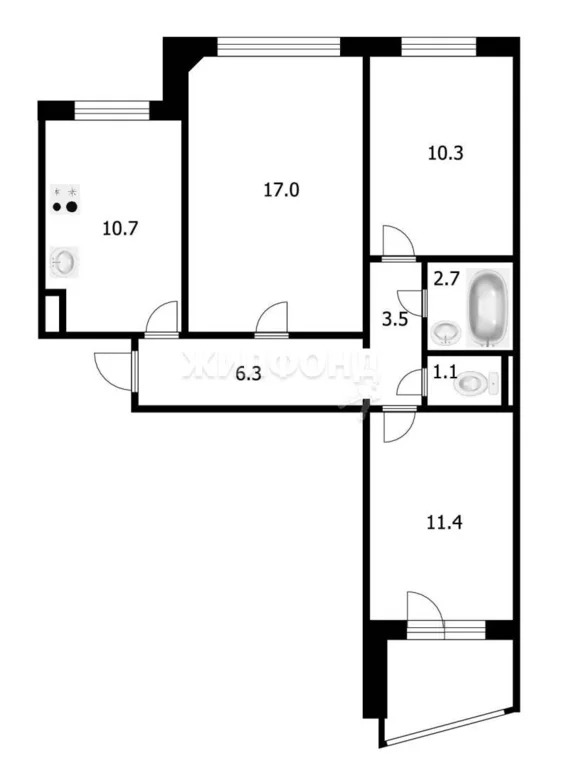 Продажа квартиры, Новосибирск, ул. Тюленина - Фото 9