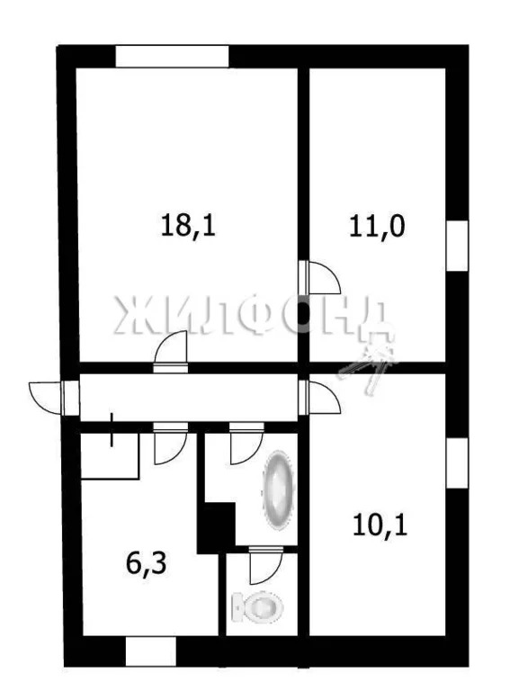 Продажа квартиры, Лебедевка, Искитимский район, ул. Комсомольская - Фото 2