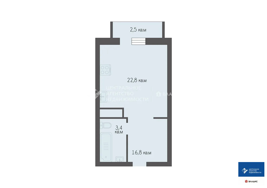 Продажа квартиры, Дядьково, Рязанский район, Малиновая улица - Фото 15