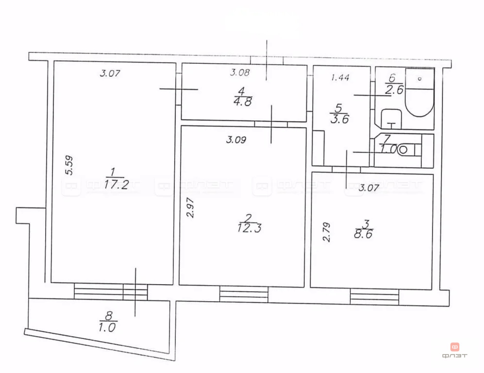 Продажа квартиры, Казань, ул. Хайдара Бигичева - Фото 11