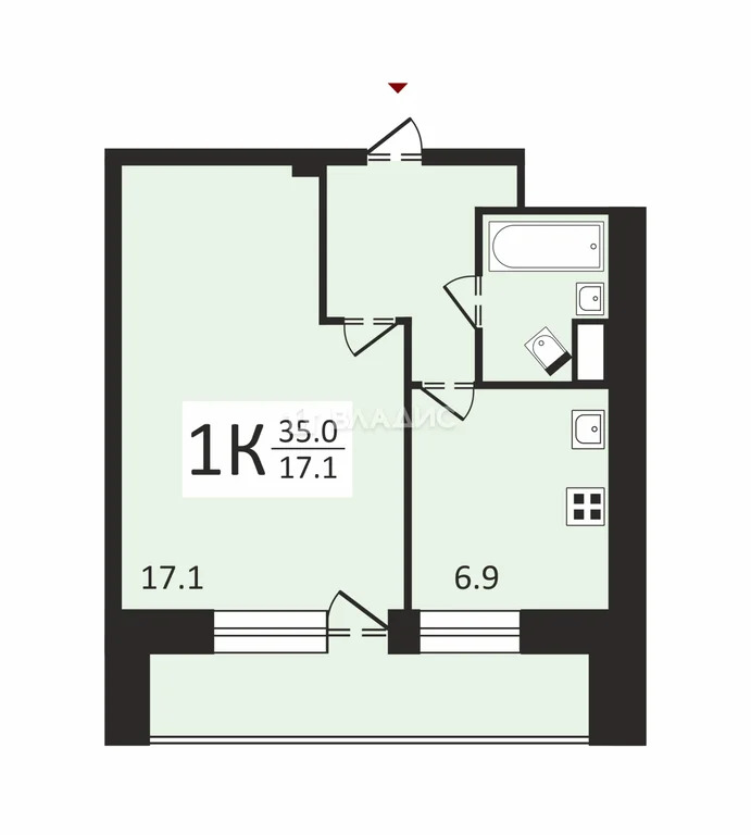 Москва, Ярославское шоссе, д.114к1, 1-комнатная квартира на продажу - Фото 13