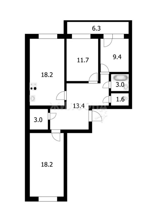 Продажа квартиры, Новосибирск, ул. Николая Островского - Фото 21