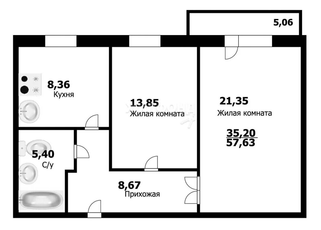 Продажа квартиры, Краснообск, Новосибирский район, 7-й микрорайон - Фото 23
