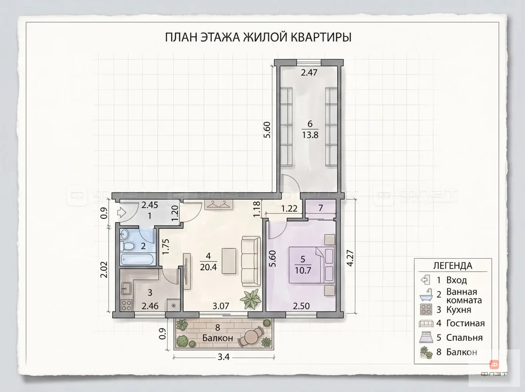 Продажа квартиры, Казань, ул. Белинского - Фото 15