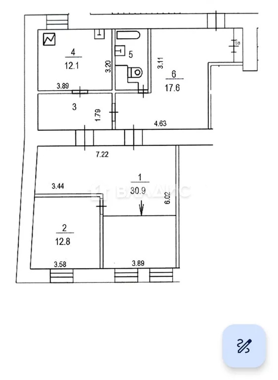 Москва, улица Малая Ордынка, д.5/6с2-3, 3-комнатная квартира на ... - Фото 49