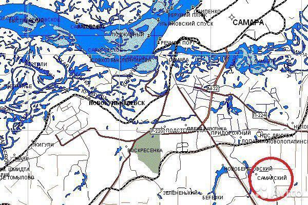 Карта водоемов самарской области