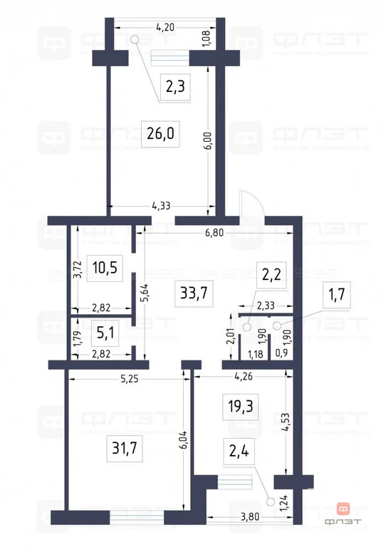 Продажа квартиры, Казань, ул. Вишневского - Фото 26