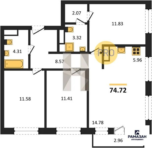 Продажа квартиры в новостройке, Казань, м. Проспект Победы, ул. ... - Фото 1