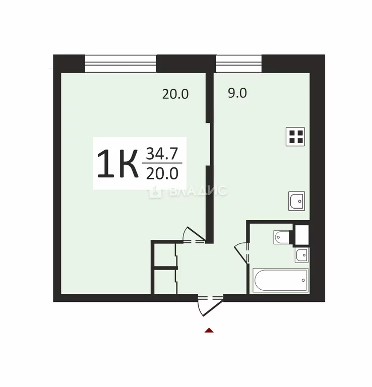 Москва, улица Верхние Поля, д.27с2, 1-комнатная квартира на продажу - Фото 5