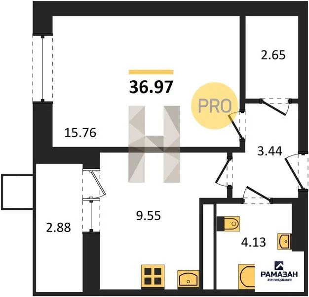 Продажа квартиры в новостройке, Казань, м. Горки, ул. Патриса Лумумбы - Фото 1