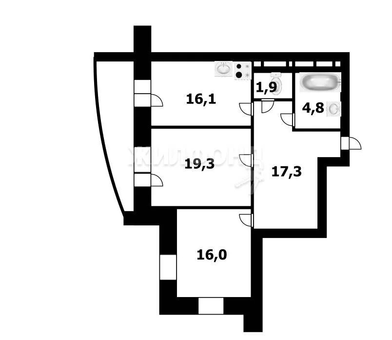 Продажа квартиры, Новосибирск, ул. Залесского - Фото 37