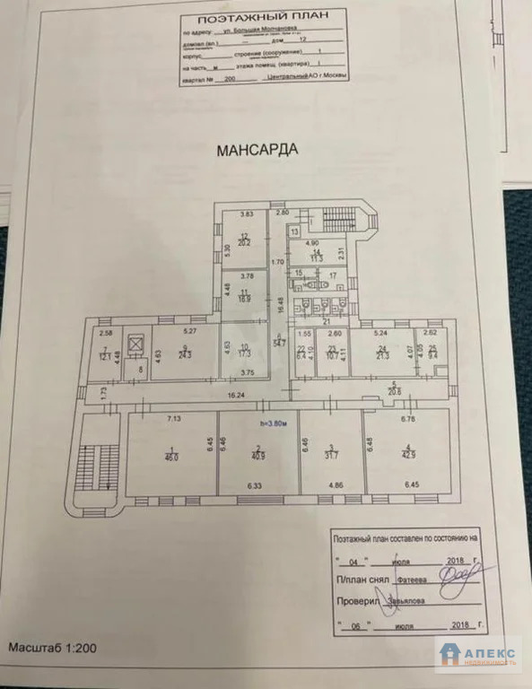 Аренда офиса 410 м2 м. Арбатская ФЛ в бизнес-центре класса В в Арбат - Фото 1