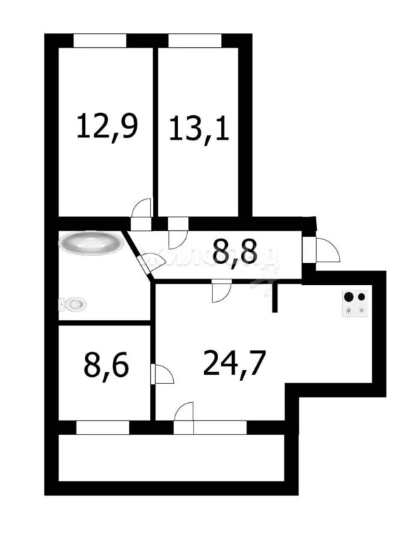 Продажа квартиры, Новосибирск, ул. Есенина - Фото 10