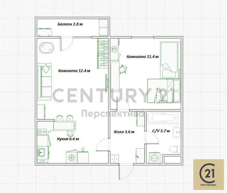 Продажа квартиры, Люберцы, Люберецкий район, улица Вертолетная - Фото 3