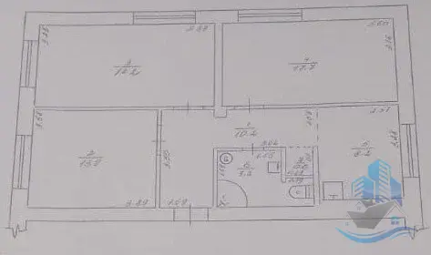 3-ком. кв. Большая с Дизайн ремонтом! - Фото 19