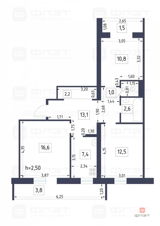 Продажа квартиры, Казань, ул. Комиссара Габишева - Фото 18