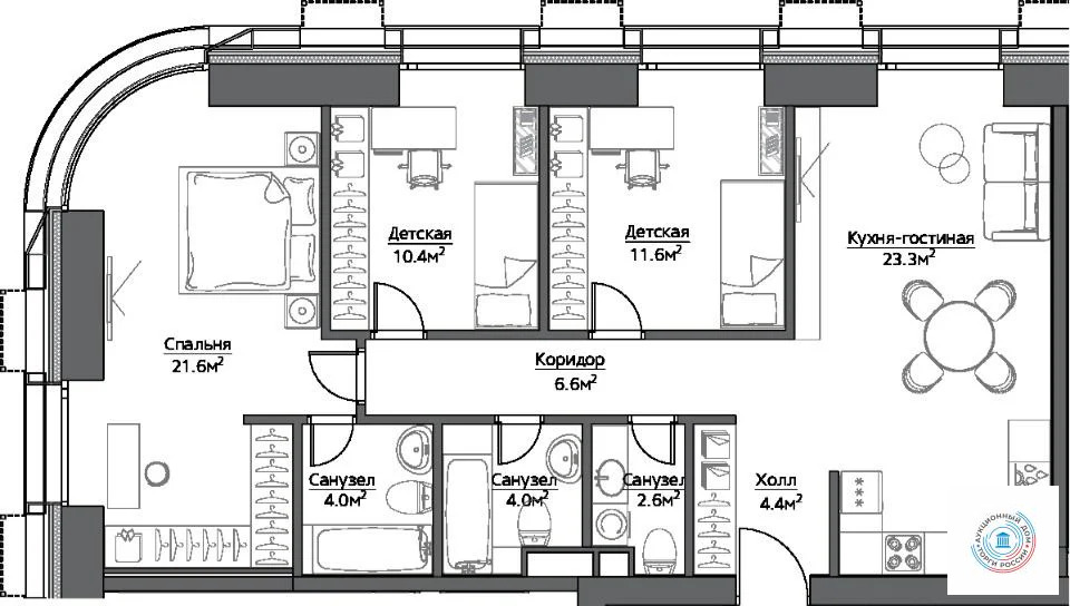 Продается квартира, 88.5 м - Фото 0