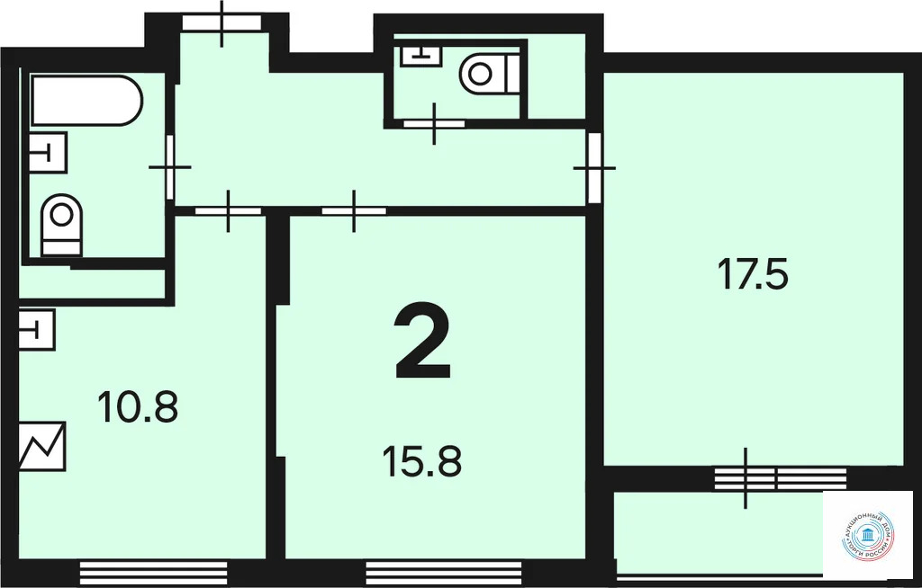 Продается квартира, 57.3 м - Фото 4