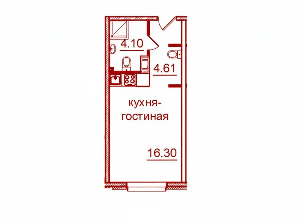 Продается студия 25 кв.м. - Фото 3