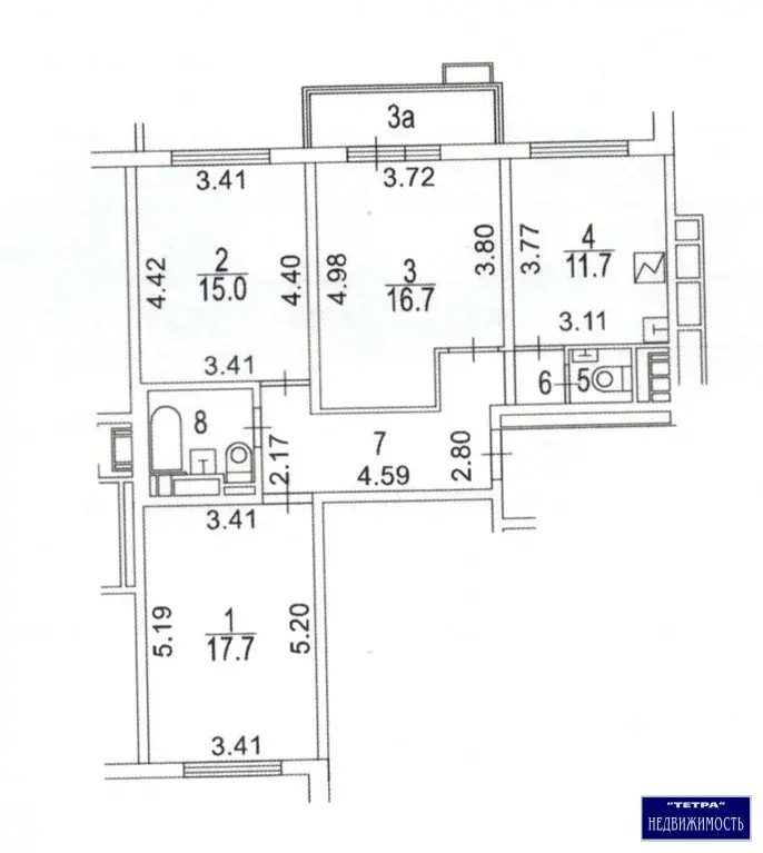 Продаётся 3 к кв в современном ЖК "Ватутинки-парк" - Фото 6