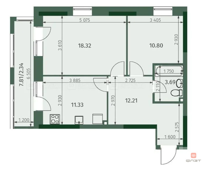 Продажа квартиры, Казань, ул. Бухарская - Фото 8