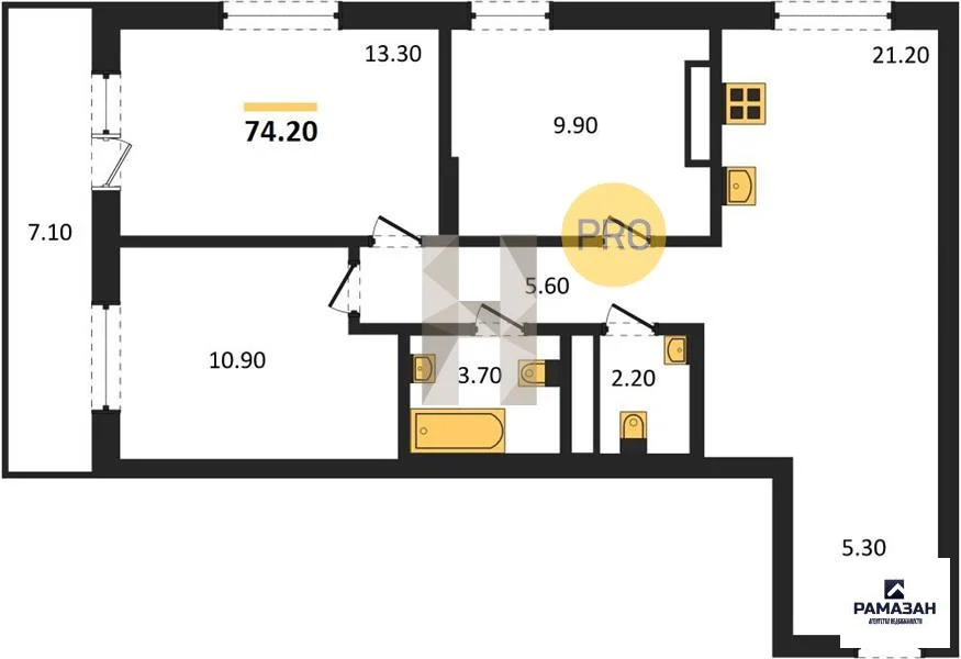 Продажа квартиры в новостройке, Казань, м. Козья слобода, ул. ... - Фото 1