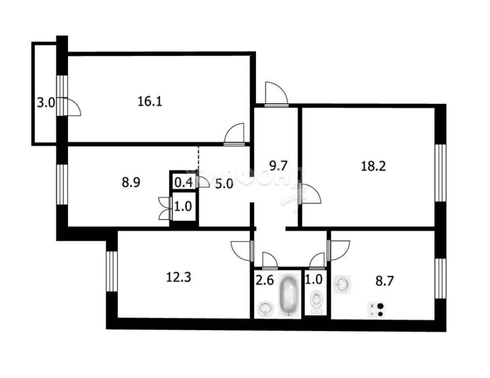 Продажа квартиры, Новосибирск, ул. Федосеева - Фото 22