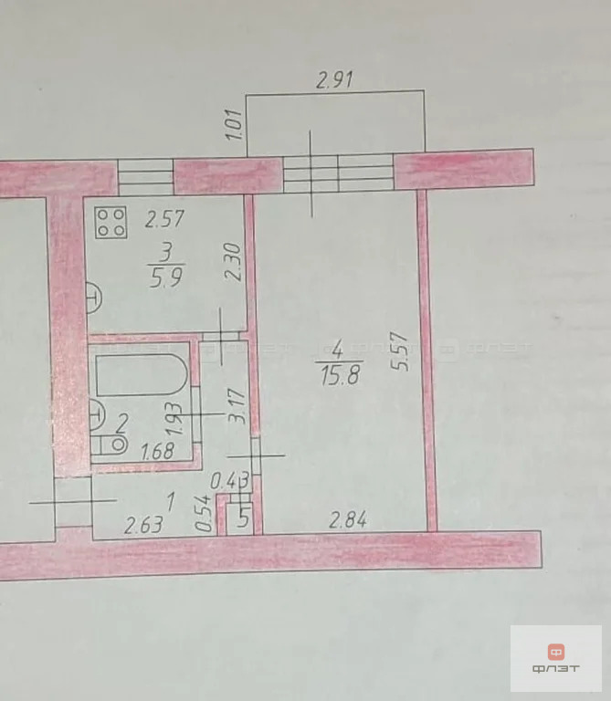 Продажа квартиры, Казань, ул. Айдарова - Фото 9