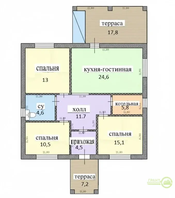 Новый дом  под ключ  в Пушкарное -78 - Фото 2