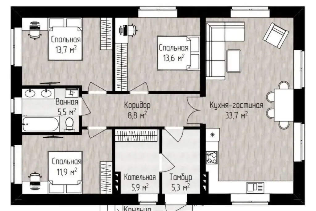Готовый дом в коттеджном поселке - Фото 23