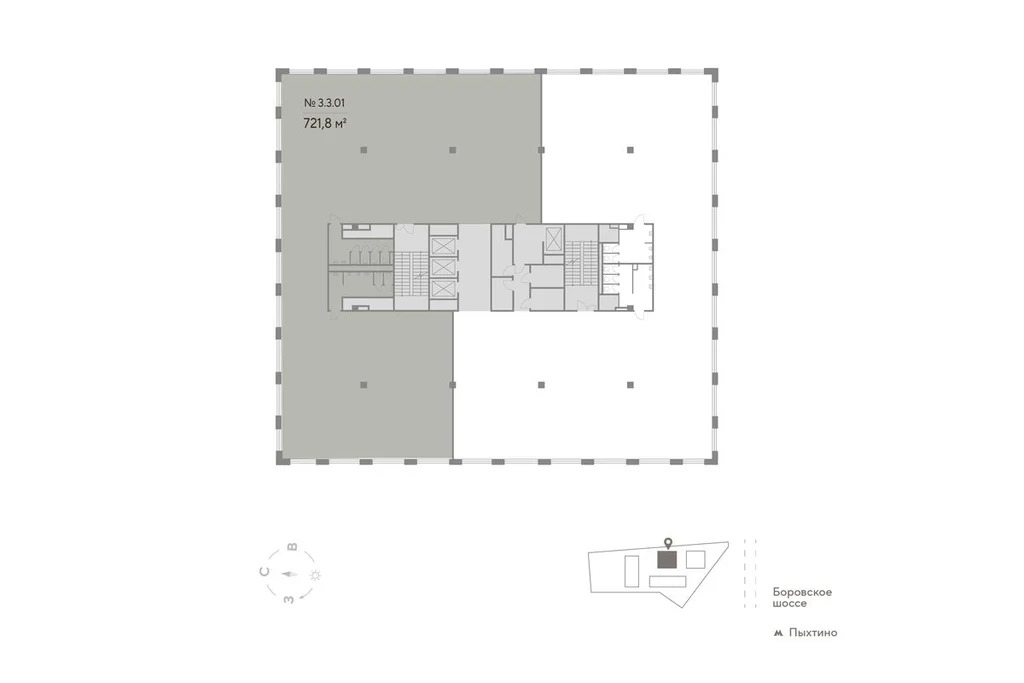 Торговое помещение 434.2 м2 в Бизнес-парке Переделкино - Фото 3