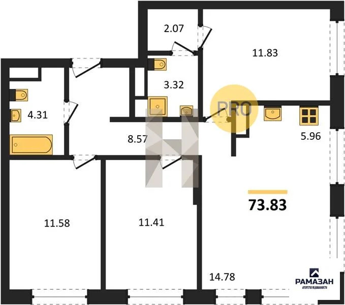Продажа квартиры в новостройке, Казань, м. Проспект Победы, ул. ... - Фото 1