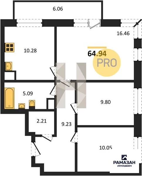 Продажа квартиры в новостройке, Казань, м. Проспект Победы, ул. ... - Фото 1