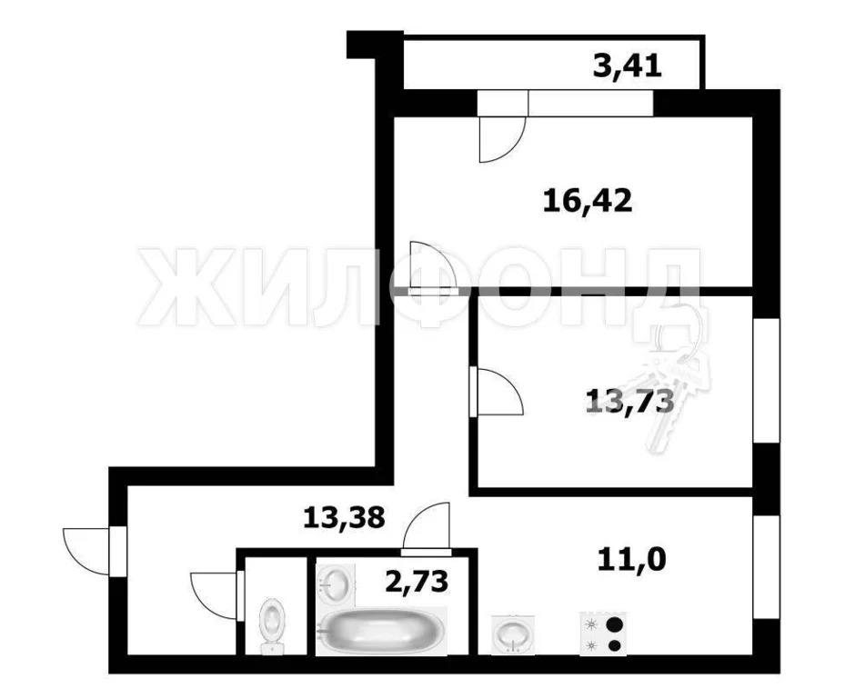 Продажа квартиры, Новосибирск, ул. Есенина - Фото 14