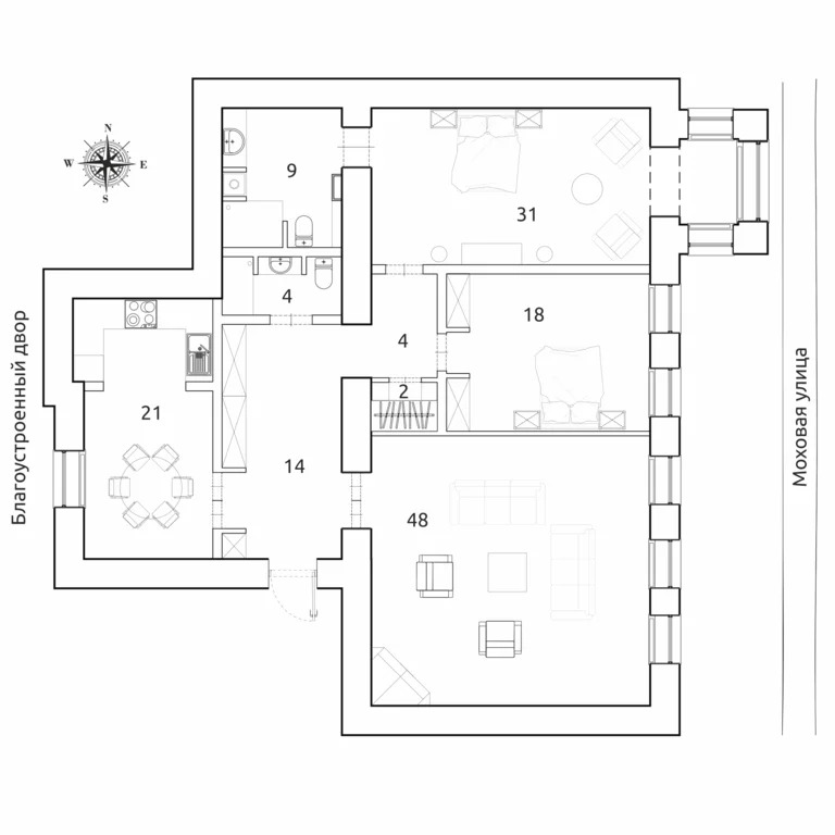 Продажа квартиры, м. Чернышевская, ул. Моховая - Фото 24