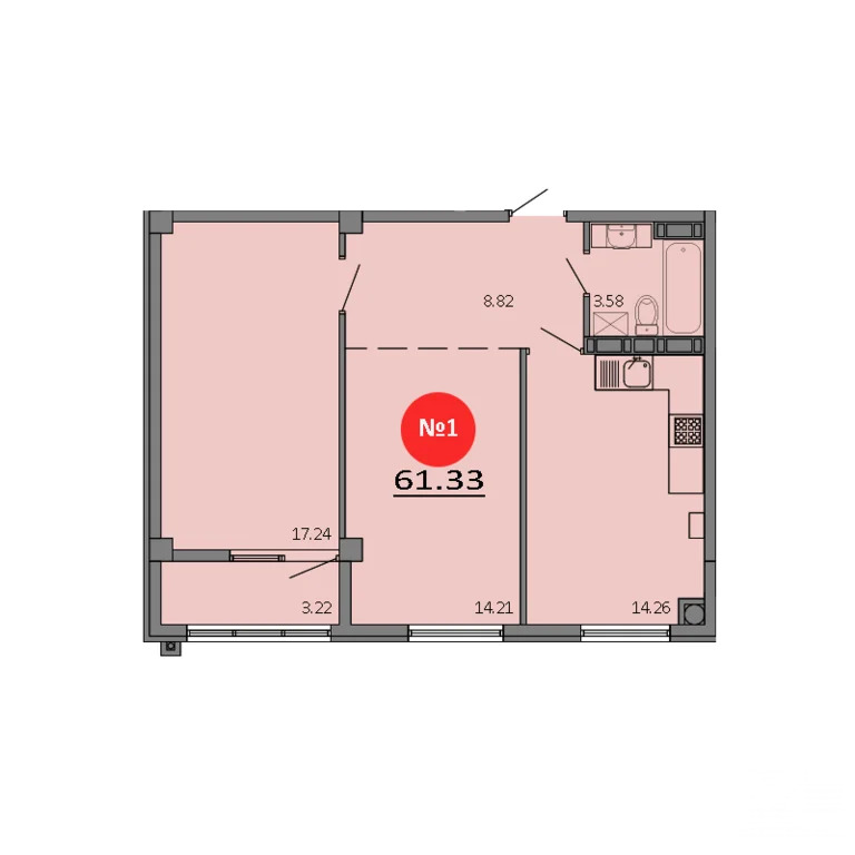 Продажа квартиры в новостройке, Белоглинка, Симферопольский район, ... - Фото 1
