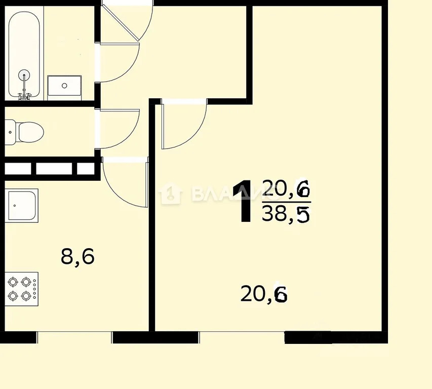 Москва, проезд Досфлота, д.3, 1-комнатная квартира на продажу - Фото 17