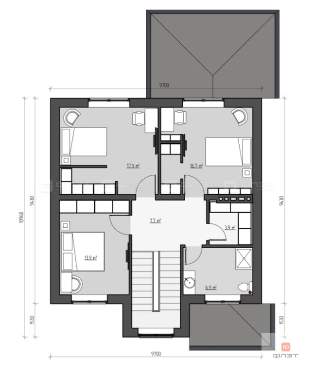 Продажа дома, Альдермыш, Высокогорский район, ул. Хабибуллина - Фото 11