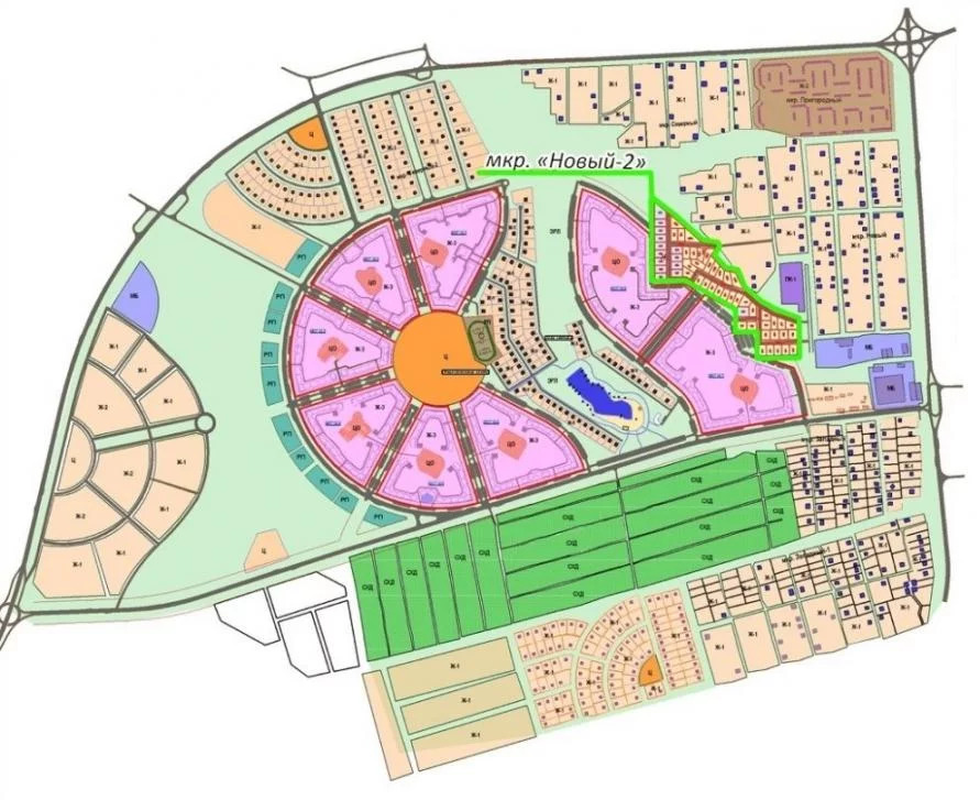 План застройки микрорайона новый 2 белгород