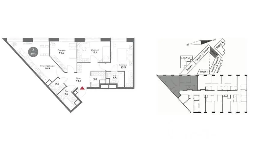 Продаю трехкомнатную квартиру 80.0м Москва, ЦАО, р-н Замоскворечье, ... - Фото 19
