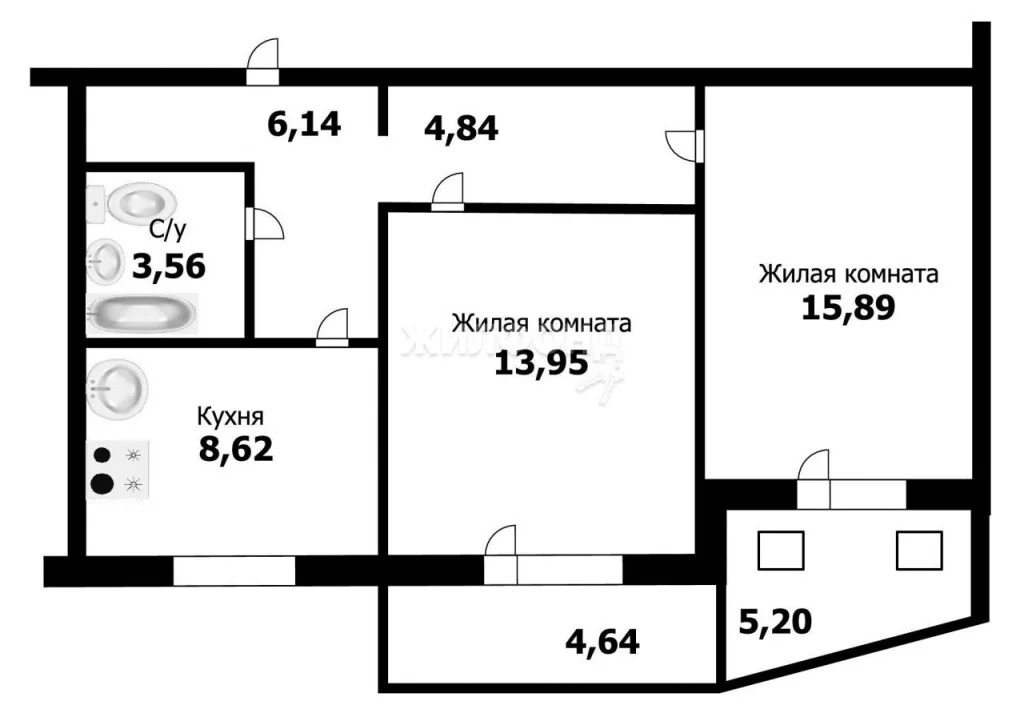 Продажа квартиры, Новосибирск, Сибиряков-Гвардейцев пл. - Фото 35