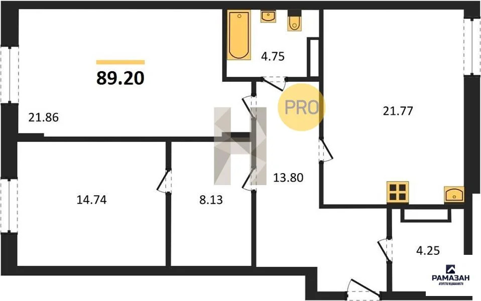 Продажа квартиры в новостройке, Казань, Генерала Ерина ул. - Фото 1