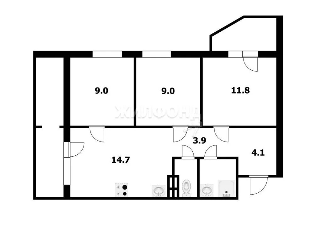 Продажа квартиры, Новосибирск, Александра Чистякова - Фото 23