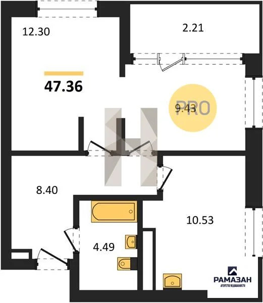 Продажа квартиры в новостройке, Усады, Лаишевский район, Теплых Встреч ... - Фото 1