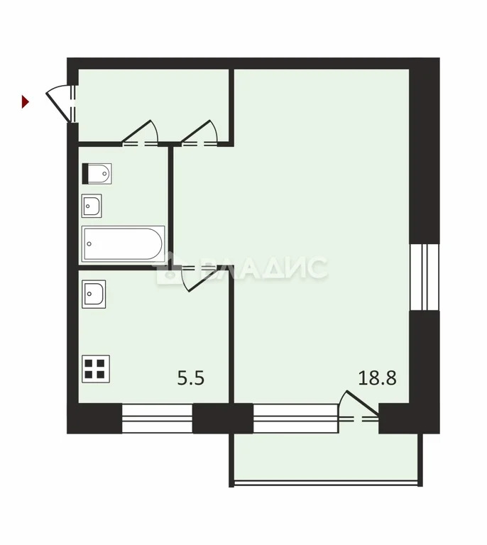 Москва, Люблинская улица, д.11с2, 1-комнатная квартира на продажу - Фото 10