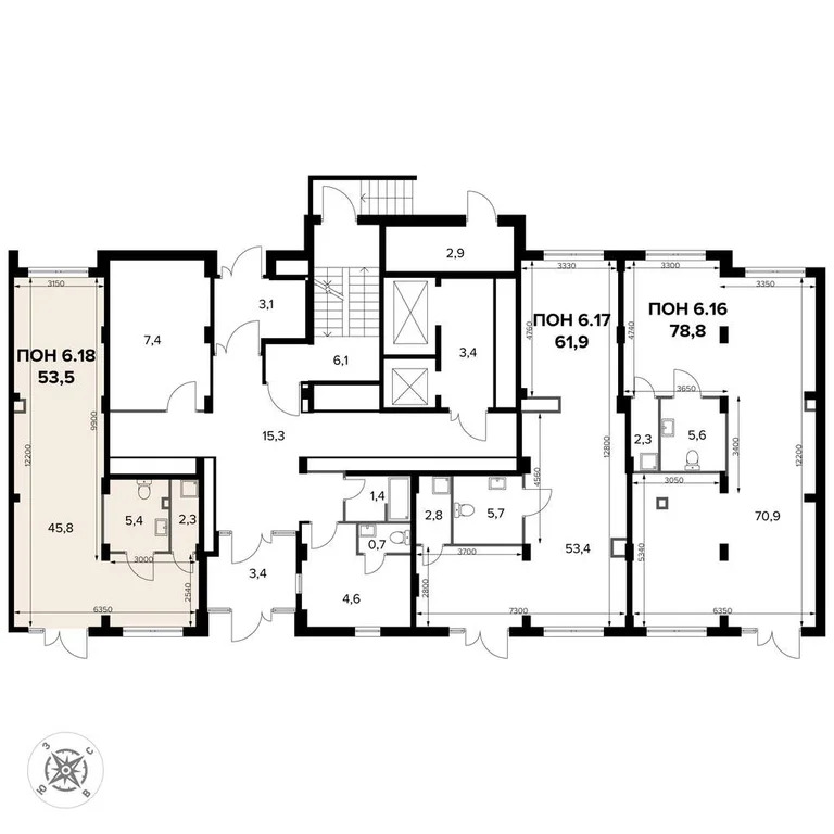 Продажа офиса 53.5 м2 - Фото 17