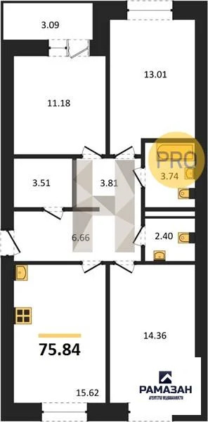 Продажа квартиры в новостройке, Новое Шигалеево, Пестречинский район, ... - Фото 1