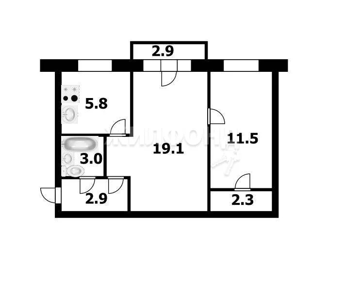 Продажа квартиры, Новосибирск, ул. Петухова - Фото 10